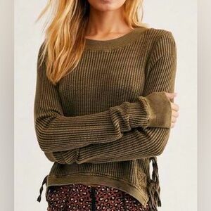 Free People Interlaken Waffle long sleeve